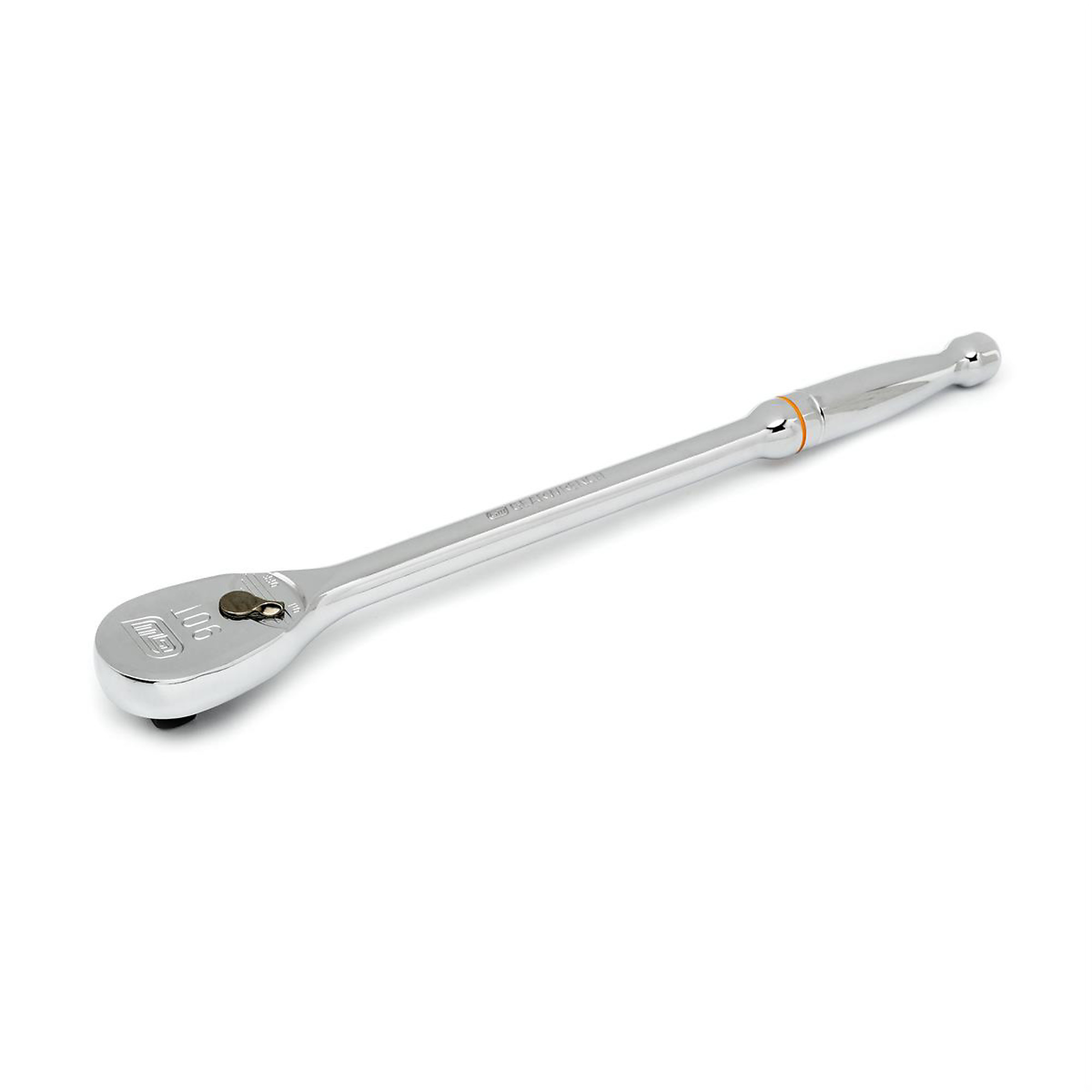 GearWrench Long Handle Teardrop Ratchet — 1/2in. Drive, 90T, Model# KDT81360T